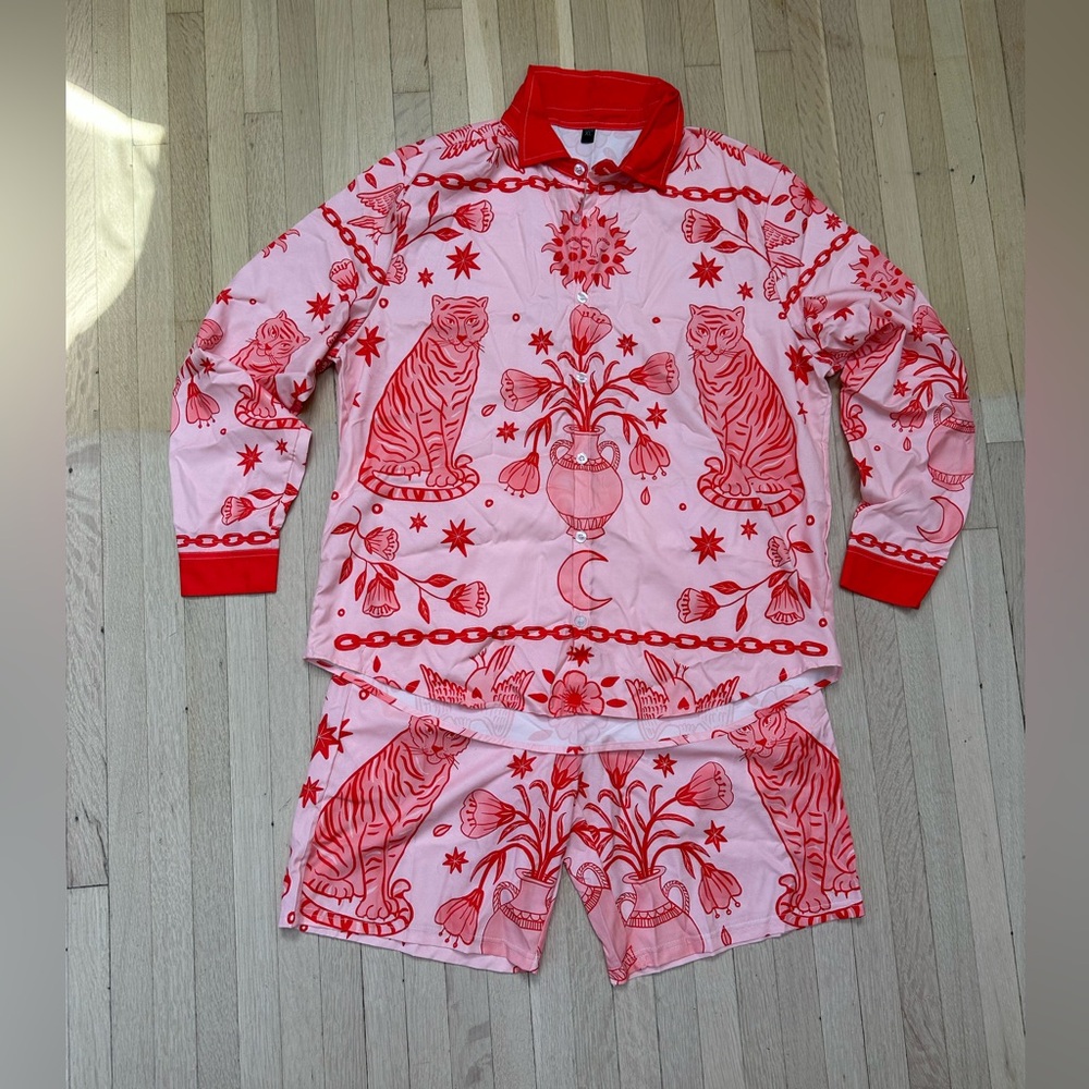 PINK PRINTED SUMMER SET